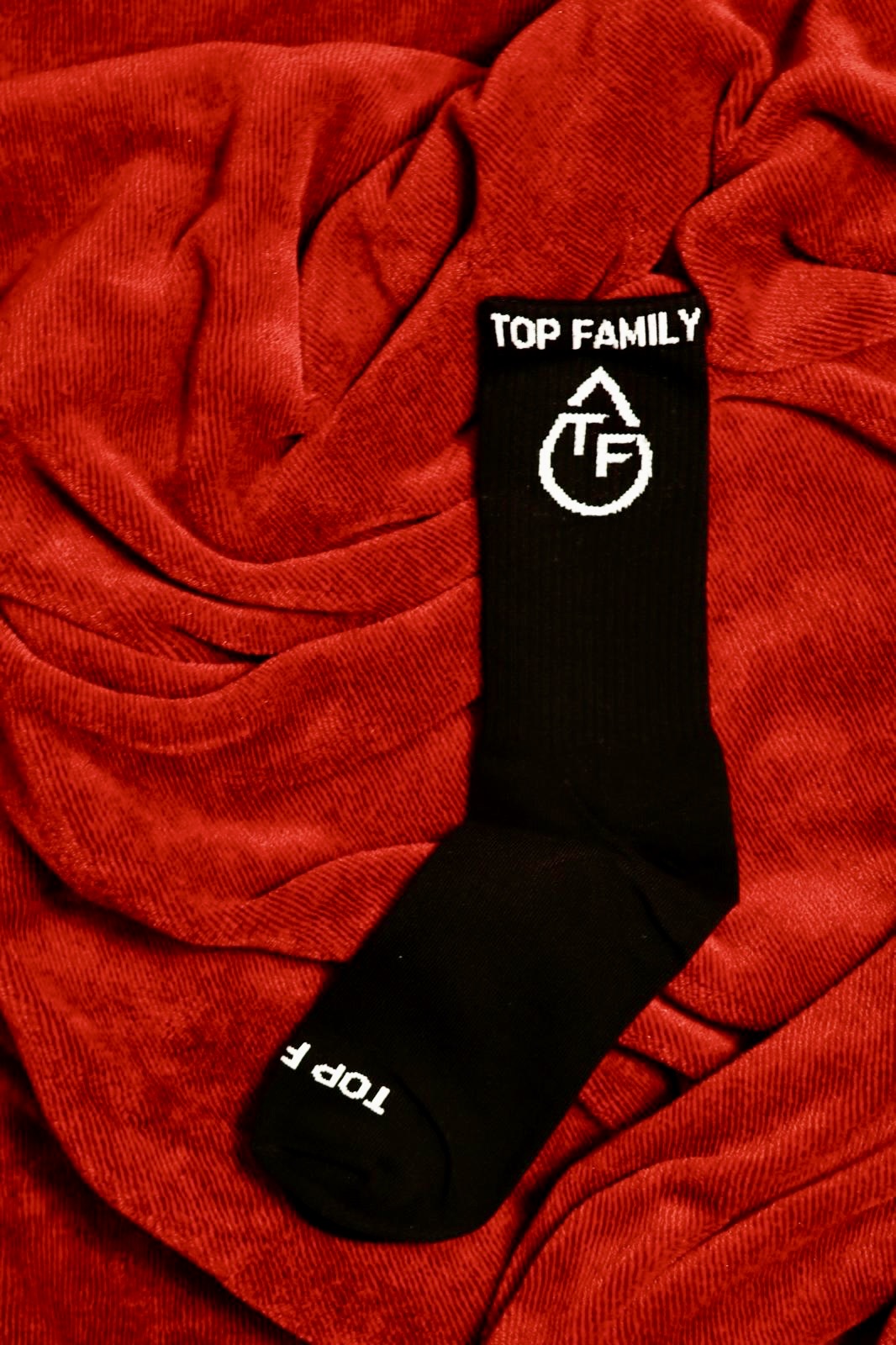 “Wet Floor” Monochrome Crew Socks