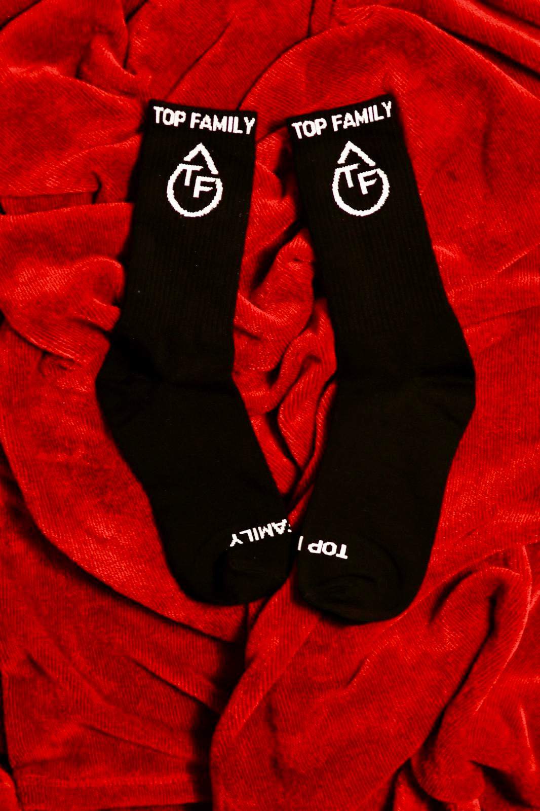 “Wet Floor” Monochrome Crew Socks