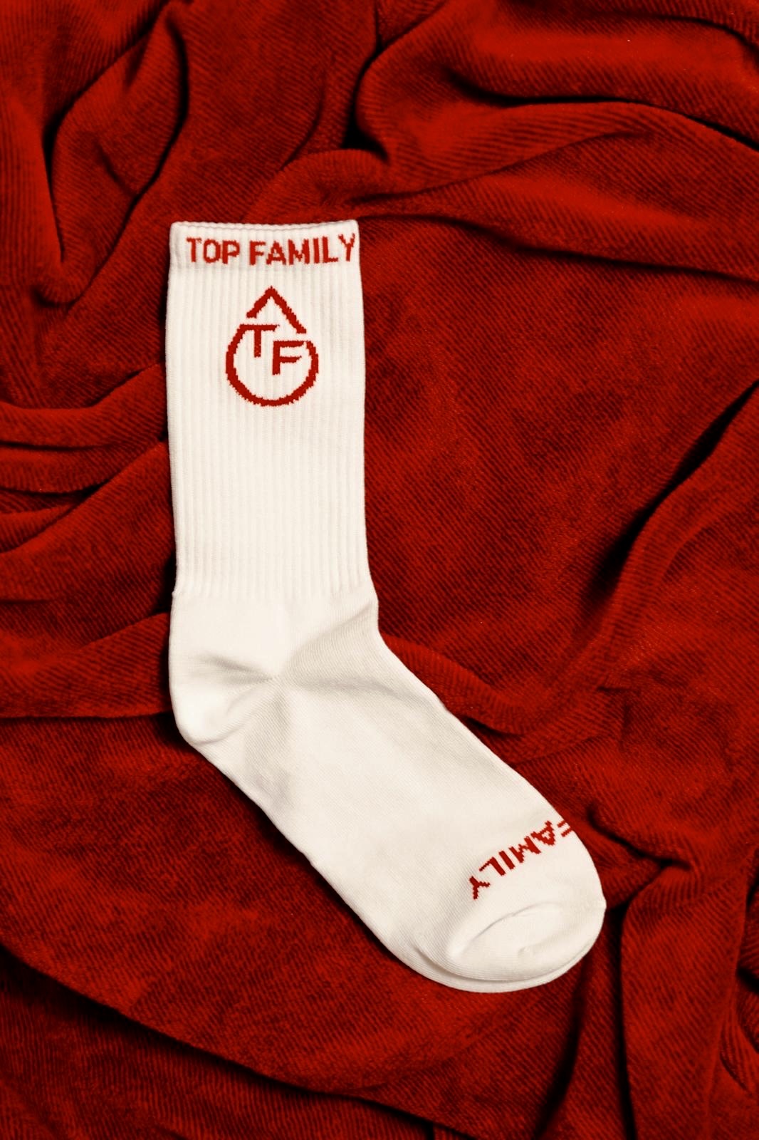 “Wet Floor” Candy Cane Crew Socks
