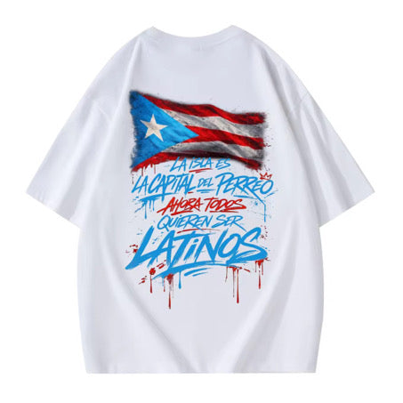 "LA ISLA" Fitted Tee: White