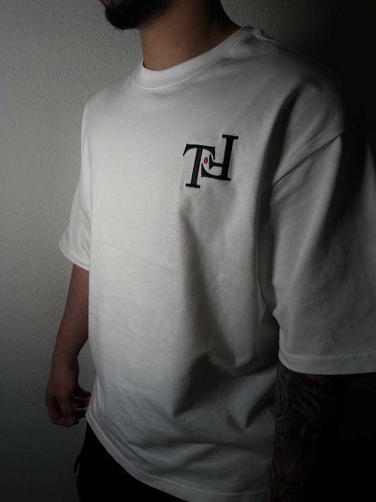 Omnipotent Oversized Short Sleeve Shirt (White)